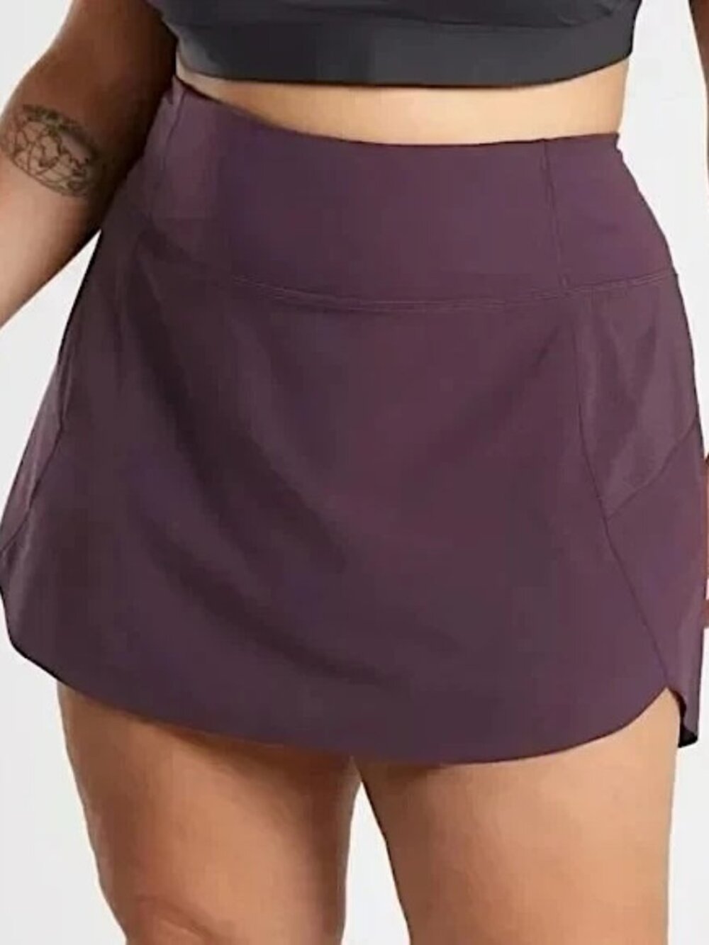Athleta 17" Run With It Tennis Pickleball Skirt Skort Agate Purple Plus Size 2X